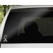 Gray Bird Feather Brain Cancer Ribbon Vinyl Decal | Made in USA by Foxtail Decals | 2.7 x 4.5 inch for Car Windows, Tablets, Laptops, Water Bottles - Buy Online on GoSupps.com