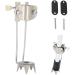 Cane Tips for Ice,Non-Slip Cane Ice Tip for Walking Sticks,Trekking Pole,Folding,Wooden Canes,Crutches-5 Prong Ice Grip Attachment for Winter,Snow Safety