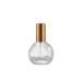 25pcs Perfume Refillable Bottle 12ml Glass Packaging Travel Spray Atomizer Bottles Suitable for Travel Portable Refillable Makeup (Color : Gold Lid)