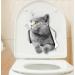 3D Cat Closestool Stickers Toilet Seat Decal Removable Wall Decal - Buy Online on GoSupps.com
