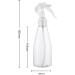 Peosaard Plastic Hairdressing Sprayer Mist Bottle Multifunctional Plant Flower Water Sprayer Refillable Transparent Mist Containers 200ml Mist Bottle - Buy Online on GoSupps.com