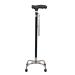 SilteD Walking Stick Aluminum Alloy Scalable Adjustment Ultra-Light Anti-Skid Four-Legged Crutches Magnetic Therapy for Elderly Crutches