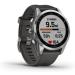Garmin fenix 7S, smaller sized adventure smartwatch, rugged outdoor watch with GPS, touchscreen, health and wellness features, silver with graphite band, 010-02539-00 - Buy Online on GoSupps.com