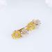 LEORX Wedding Hair Clip Yellow Crystal Daisy Barrette for Women Girls - Buy Online on GoSupps.com