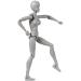 Body Kun Moveable Joint Set - Male & Female Gray 6inch Action Figure Drawing Models for Artists - Buy Online on GoSupps.com