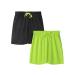 DaniChins Boys Loose Athletic Moisture Wicking Shorts Performance Mesh Shorts Black/Yellow 7