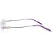 Begisa glasses pads 1 pair of metal-carved flower-glass replacement bars nose bridge purple glasses spare parts for borderless 1-hole glasses frames