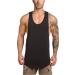 Muscle Killer Men's 3 Pack Gym Workout Stringer Tank Tops - Black, Apricot, Dark Purple | Bodybuilding Fitness T-Shirts - Large - Buy Online on GoSupps.com