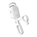 Heated Eyelash Curler Electric Eyelash Curler 3 Heating Modes Rechargeable Portable Eyelash Curler Long Lasting Natural Eyelashes (White plastic)