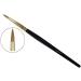 Eyeliner Eyebrow Makeup Brush Duo - LyDia Professional Black Flat Angled Eye Brow/Eyeliner/Eyeshadow Makeup Brush + LyDia Professional Black/Golden Eyeliner Cosmetic Makeup Brush - Buy Online on GoSupps.com
