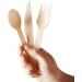 Compostable Disposable Wooden Fork Eco Friendly Utensils Biodegradable Fork Pack of 200 - Buy Online on GoSupps.com