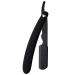PHTOIT Razor Blade Folding Shaving Knife Professional Men Manual Beard Razor Stainless Straight Barber Black