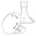 Maymom Myfit 21Mm Shields Compatible with Medela Breast Pump- Personalfit Freestyle Harmony Maxi Freestyle Flex Connector Connect to Widemouth/Narrow Connector 2Pcs