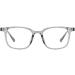 Large TR Frame Reading Glasses +0.50 | Anti Blue Light & Eyestrain | Square Flat Light Mirror Eyeglasses for Computer Use - International Shipping - Buy Online on GoSupps.com