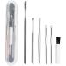 KouRy Portable Spiral Ear Pick - Soft Silicone & Stainless Steel Ear Cleaner Tool for Effective Wax Removal - Reusable Earpick Curette - Buy Online on GoSupps.com