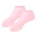 ANCLLO Silicone Moisturizing Socks Women Foot Spa Pedicure Silicone Socks for Cracked Feet Elastic Non Slip Multi Purpose Pink (M)
