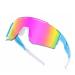 YUNBLL&KO Sports Sunglasses for Men Women, P-V Style Polarized UV400, Cycling Glasses for Baseball Fishing Running C8