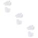 NOLITOY 3 Sets Heel Cover Silicone Gel Inserts Sock Men Athletic Shoes Plantar Insoles Heel Cups Men Sneaker Wearable Heel Cushion Sole of Foot White Man Half Pad