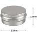 Zeoabsy 10ml Silver Aluminum Tins - 10 Pack Screw Cap Cans for Cosmetics Candles Ointments + Spatulas & Labels - Buy Online on GoSupps.com