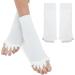 Foot Alignment Socks Finger Toe Separator Improving Posture & Increasing Flexibility for Men & Women for Office Yoga Easing Foot Pain | Foot Pain Relief (White)