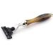Premium Synthetic Hair Shaving Brush with Silver Tip & 3 Edge Razor - Ideal for Hair Care with Nickel Plated Stand - Buy Online on GoSupps.com