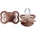 BIBS Supreme Baby Pacifiers | BPA-Free Silicone Pacifier | Made in Denmark | Set of 2 Soothers (Woodchuck  0-6 Months)