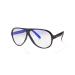BluBlocker Aviator Tech Glasses (Black): Healthier Eyes and Better Sleep. Blue Light Glasses for Computer TV Gaming. | Sunglasses | Blue Light Glasses