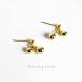 Ear Stud Earrings for Women Gold Double Round Beads Peas Ear Clips Simple Female Cherry Fashion Fruit Shape Ear Pin Party Gift e Ear Studs - Buy Online on GoSupps.com