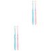 Ultechnovo 4 pieces toothbrush micro toothbrush bamboo toothbrush postnatal soft travel toothbrush tool for the oral care teeth accessories motherhood captivity pregnant woman