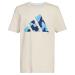 adidas Boys' Big Short Sleeve Cotton Bos Ghost Logo T-Shirt Large Alumina
