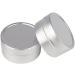 Zeoabsy 12-Pack 10ml Silver Aluminum Round Doses - Empty Tin Cans with Plastic Lid for DIY Ointments Cosmetics Candles & Shaving Soap - Buy Online on GoSupps.com