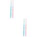 Tovinanna 4 Pent of captivity travel toothbrush with soft bristles soft silk bristle charcoal toothbrush soft micro toothbrush after birth wrapdock adult travel accessories