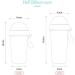 Portable Double Straw Leak-Proof Kid Cup 20oz Blue - Children's 2-in-1 Water Bottle with Lid and Cute Design - Buy Online on GoSupps.com