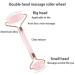 Massage Neck Anti Wrinkle Massager Tool Facial Skin Lifting Anti-Aging Face Roller Puffy Eyes Beauty Health Tools (Pink) - Buy Online on GoSupps.com