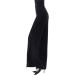 Women's High Waist Side Tie Dance Pants - Wide Leg Split Ballroom Latin Trousers, Black - Large - Buy Online on GoSupps.com