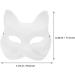 Buy Ifundom 8-Piece DIY Empty Fuchskatzen Masks - Pure White Graffiti Masks for Cosplay & Hand Painting - Buy Online on GoSupps.com
