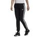 adidas Women's Essentials Single Jersey 3-Stripes Pants Large Black/White