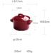 Snack Dip Bowls Dishware Ceramic Baking Bowl Red with Lid Flat Dessert Bowl Family Small Baking Bowl Baking Ear Bowl Compatible with Kitchen Restaurant Gifts - Buy Online on GoSupps.com