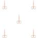 IOIUSKKU 5 Set of Nail Cuticle Nippers Stainless Steel Scissors Electroplating Convenient Trimming Tool Nose Hair Tweezer Plated Rose Gold Plated Rose Gold 5Set - Buy Online on GoSupps.com