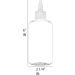 BRIGHTFROM 8 oz Clear Twist Top Applicator Bottles - Pack of 2, BPA-Free PET, Refillable Squeeze Bottles for Hair and Multi Purpose - White Nozzle - Buy Online on GoSupps.com