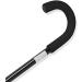 SilteD Non-Slip Walking Stick Black Lightweight Adjustable Aluminum Umbrella Crutches with Comfy Sponge Handle for Elderly Disabled - Buy Online on GoSupps.com