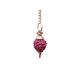 Jet Rudraksha Copper Plated Pendulum Spiral Crystal Therapy Blessings Cheerfulness Inspiration Attitude Desires