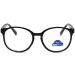 Newada Retro Round Blue Light Blocking Reading Glasses for Men & Women - HD Protection Oval Design +1.00 Black - Buy Online on GoSupps.com
