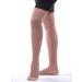 Allegro 20-30 mmHg Microfiber Thigh High Compression Hose - Comfortable Support Garment in Sand Medium | International Shipping - Buy Online on GoSupps.com