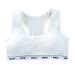 BAIRU Girls Sports Bras- Print Letters Racerback, Solid Colors Training Underwear Top with Sponge Pad