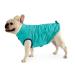Docio dog winter coat winter jacket with a crawl bag cotton padded dog coat vest for small dogs m turquoise m (1 -pack) turquoise padded