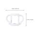 2pcs Toddmomy Silicone Baby Bottle Handle Grips - White | Newborn Bottle Accessories - Buy Online on GoSupps.com