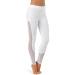 Balera Leggings Girls Pants for Dance with Mesh Ankle Length Bottoms Small White