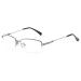 Fullwosing blue light filter glasses nearsighted Halfbrand metal glasses -0.50 to -6.00 Dioptria Fern glasses women men -0.50 metallic