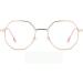 Newada Polygonal Retro Reading Glasses for Women - Blue Light Blocking Metal +2.50 Reader in Rose Golden - Buy Online on GoSupps.com